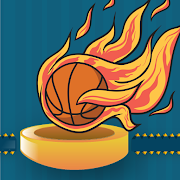 Bounce Burn Ball : Bouncing Flaming Basketball.