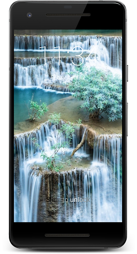 Waterfall HD Lock Screen