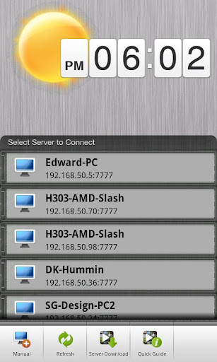 Android application Remote+ Lite screenshort