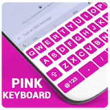Cute Pink Keyboard Theme with Emoji, GIF, Font icon
