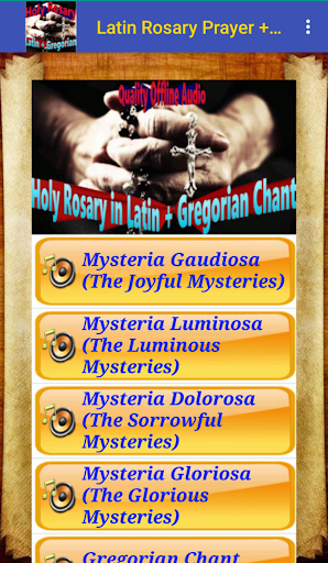 Latin Rosary + Gregorian Chant Screen 3
