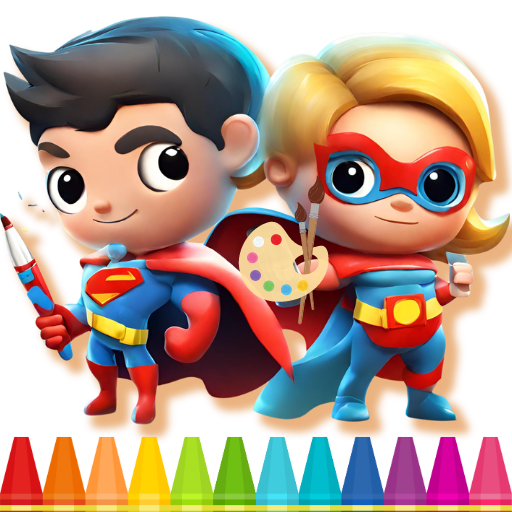 Drawing Heroes: Draw, Coloring logo