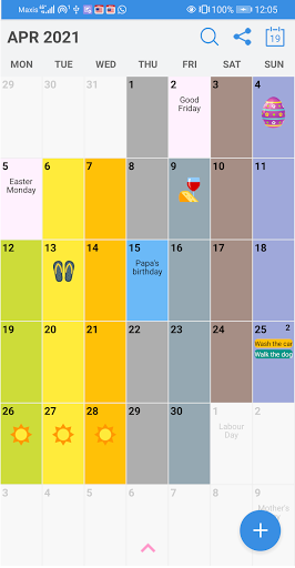 Android application Kenya Calendar screenshort