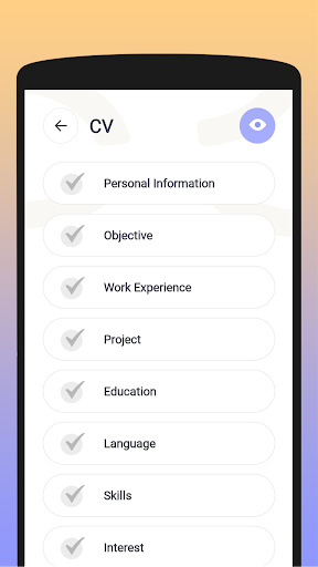 CV Builder - Build Pro Resumes Screen 2