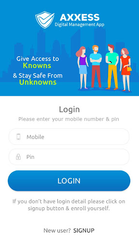 Android application AXXESS USER screenshort