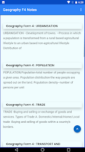 Geography Form 4 Notes 1.0.2 APK + Mod (Free purchase) for Android