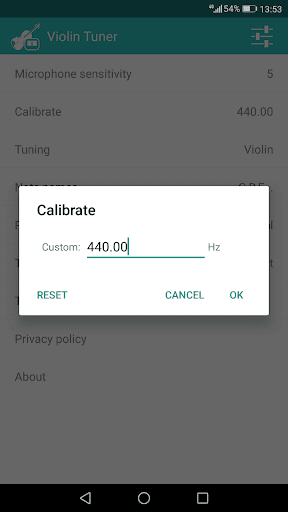 Violin Tuner Screen 3