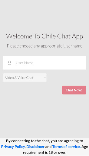 Android application Chile Chat screenshort
