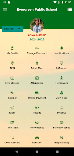 Android application Evergreen Public School screenshort