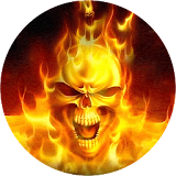 Fire Skull Live Wallpaper icon