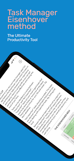 Android application Task Manager-Eisenhower matrix screenshort