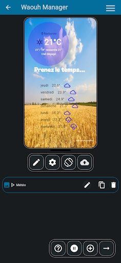 Android application Waouh Screen Manager screenshort