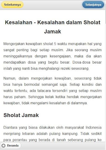 Panduan Solat Jamak Qasar