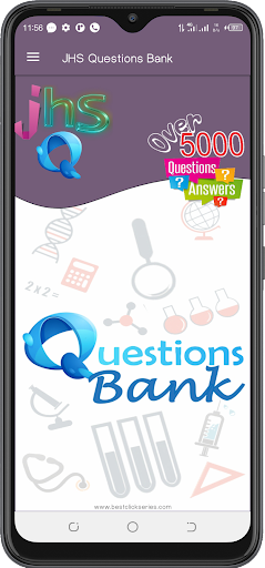 Android application JHS Questions Bank screenshort