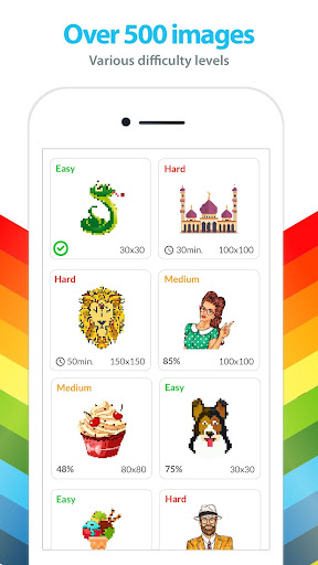 Screenshot of Color by Number for Adults