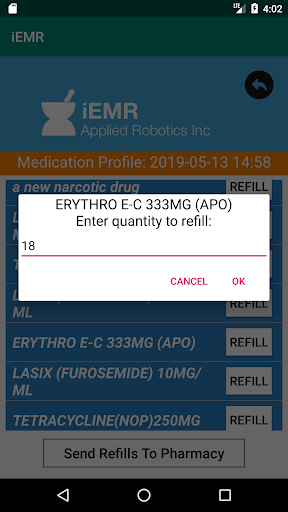 iEMR Screen 3