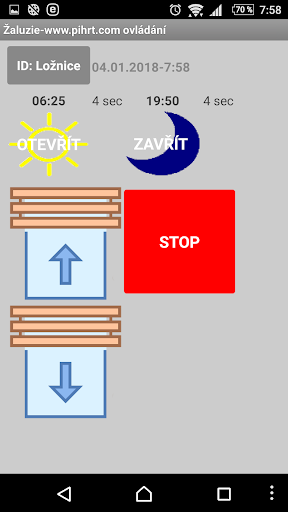 Android application Žaluzie pihrt.com screenshort