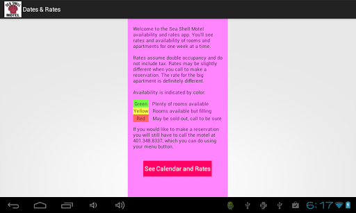 Sea Shell Motel Availability