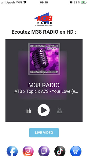 Android application M38 Radio screenshort