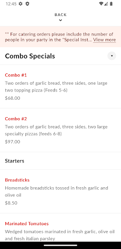 Pizza Buona Screen 3