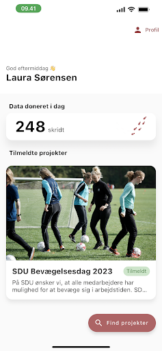 Android application DataDonor screenshort