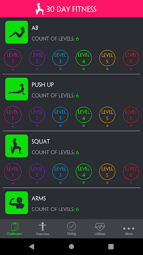 Android application Fit Women screenshort