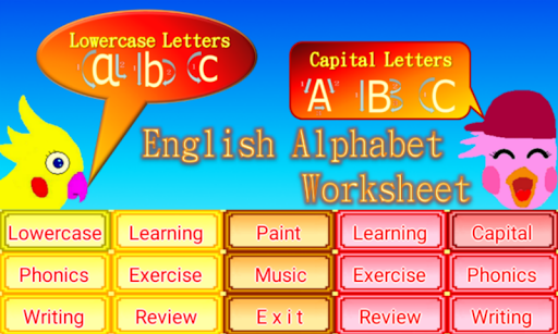 Android application English Alphabet Learning screenshort