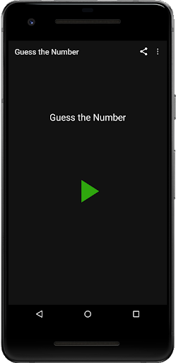 Guess the Number Screen 2