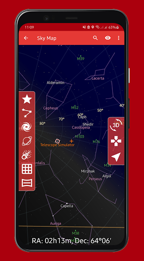 Telescope.Touch planetarium Screen 2