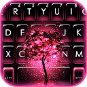 Neon Pink Galaxy Keyboard Theme icon