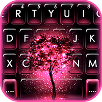 Тема для клавиатуры Neon Pink Galaxy