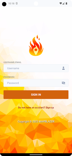 Android application Mapblazer screenshort