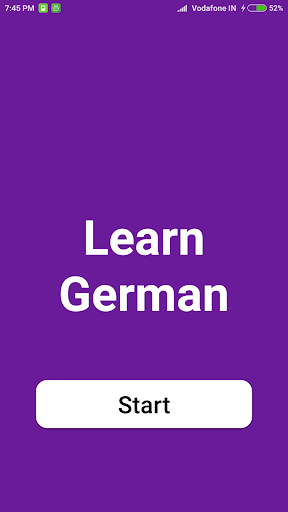 Android application Learn German screenshort