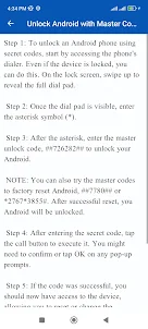 Codes For Bypass Android Guide