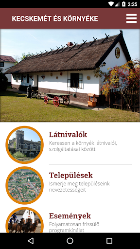 Android application Kecskemét és térsége screenshort