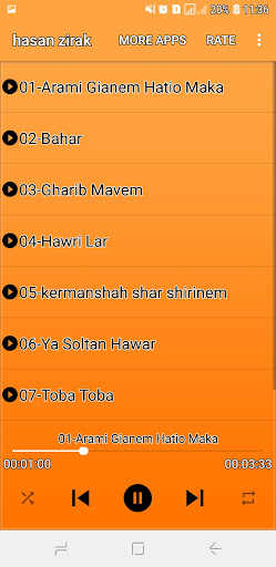 Android application Hasan Zirak screenshort