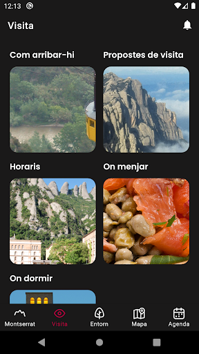 Android application Montserrat Visita screenshort