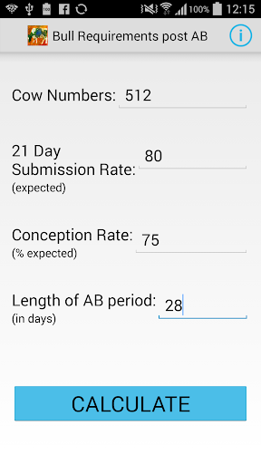 Android application Bull Requirements post AB screenshort