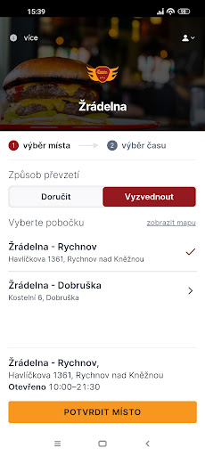 Android application Žrádelna screenshort