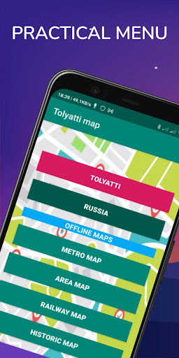 Android application Tolyatti map screenshort