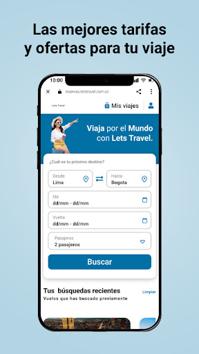 Android application Lets Travel screenshort
