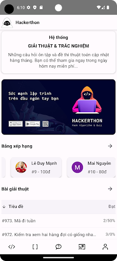 Hackerthon - Học là nghiền screenshot 2