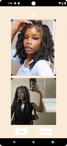Android application Hairvibes screenshort