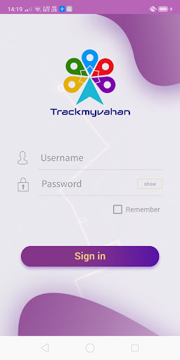 Android application Trackmyvahan screenshort