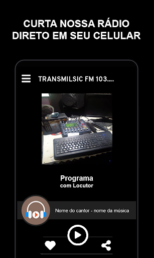 Android application Transmilsic fm 103.1 screenshort