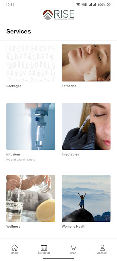 Rise Rejuvenation Center Screen 2
