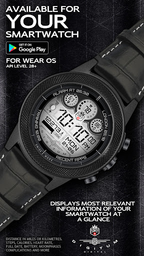 Android application SWF Digitum Digital Watch Face screenshort