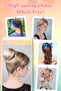 Hairstyle app: Hairstyles step by step for girls