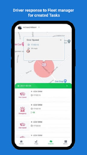 Fleetly - iDrive App Screen 3