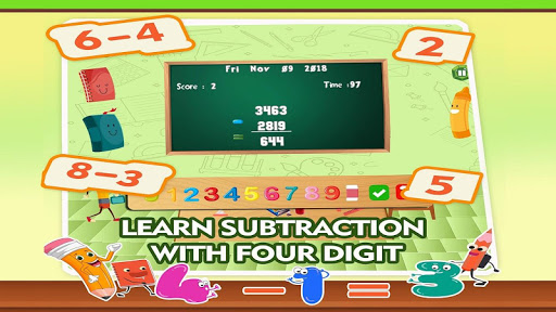 Learning Subtraction Math Kids Screen 2